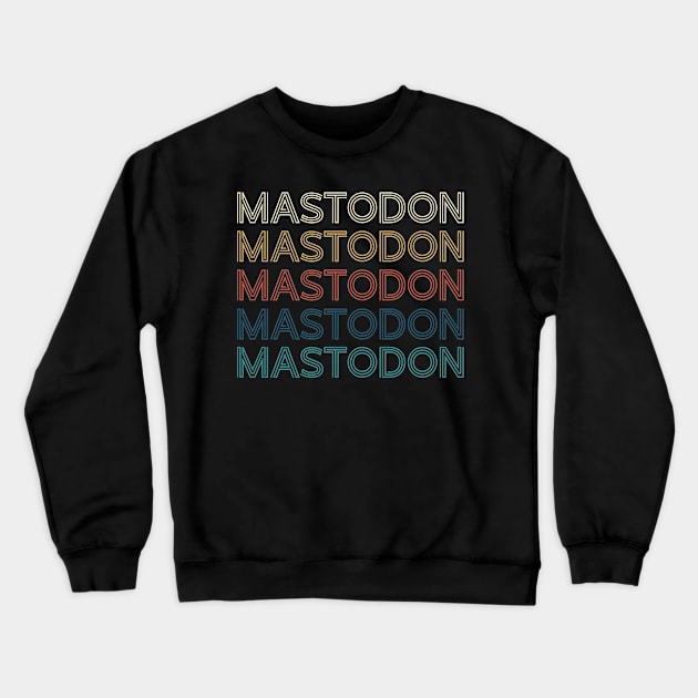 Personalized Mastodon Name Vintage Styles Christmas 70s 80s Crewneck Sweatshirt by Gorilla Animal